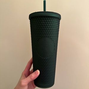Starbucks Tumbler 24 oz Matte Military Dark Green Studded Venti